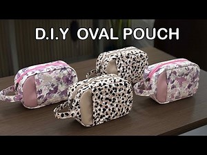 DIY - OVAL POUCHES FOR A GIFT - Free Pattern and Tutorial by Miko Craft