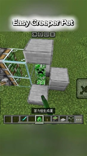Easy CREEPER Pet #minecraft e
