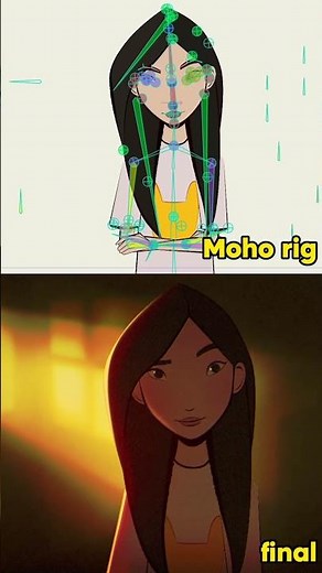 Moho rig v.s final #2danimation #animationstyle #animationtechnique #art #booktok #artist #moho