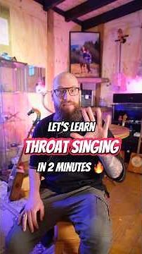 Let’s learn throat singing in 5 steps in 2 minutes! #mongolian #throatsinging