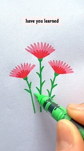 You can draw a carnation like this at a glance. 💐🌼🎨 | Art, Crafts and Journals