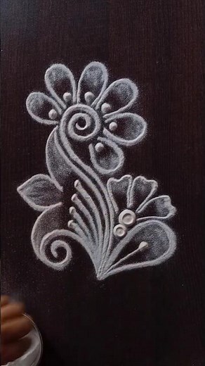 Creative Freehand Kolam rangoli Art designs 🌷🌷 | easy muggulu | small rangoli for Daily use