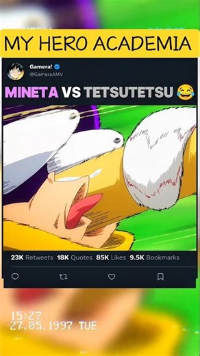 MINETA vs TETSUTETSU 😂😅 | #myheroacademia #edit #mha #amv #anime