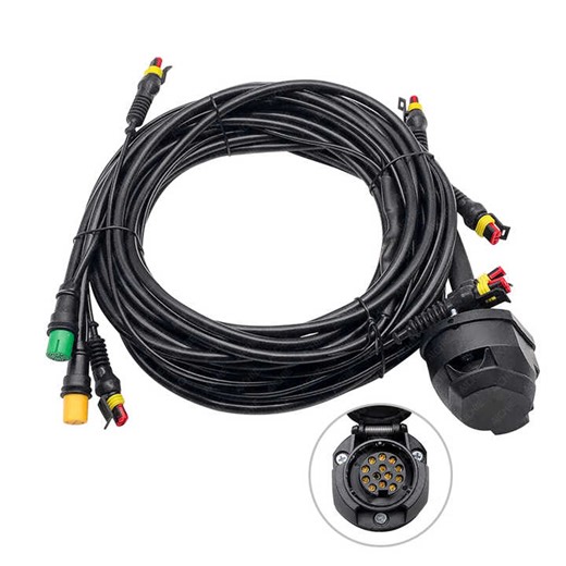 Durable 13 PIN EURO TRAILER SOCKET 12V Car Truck Caravan Accessories Cable