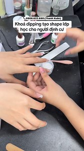 Khoá học dipping tạo shape cho người định cư (lớp 5 ngày) #dippingpowder | Thanh Xuân
