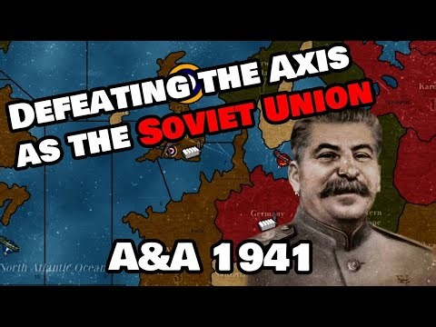 Defeating the Axis playing only as the Soviet Union. Axis and Allies 1941.