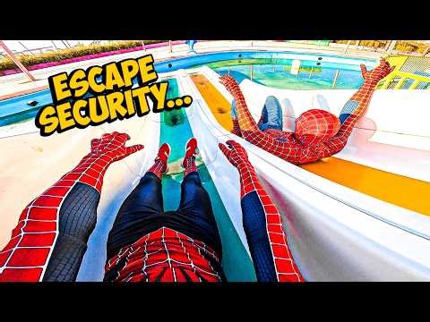 The MOST TOP MIX SPIDER-MAN ESCAPE's ANGRY SECURITY! (Brand New Day By Grisha Garaz POV)