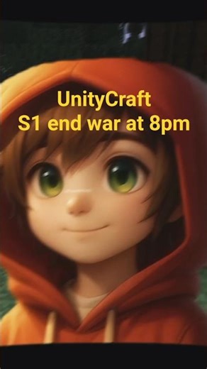 My live is enabled..and UnityCraft S1 end war at 8pm🎥🎉