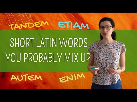 Latin lessons for beginners || Enim, etiam, autem, tandem
