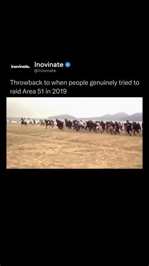 Inovinate on Instagram: "In 2019, an internet phenomenon captured global attention when thousands of people joked about storming Area 51, the highly secretive military base in Nevada rumored to hold extraterrestrial secrets. What started as a humorous Facebook event quickly turned into a real-life gathering, attracting curious adventurers, conspiracy theorists, and meme enthusiasts from around the world. Participants came armed with everything from alien costumes to homemade gear, all driven by 