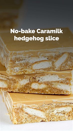 Best Recipes | With caramel flavours in the biscuit base, and a thick Caramilk topping, this Caramilk hedgehog slice is an easy no-bake sweet, perfect for... | Instagram