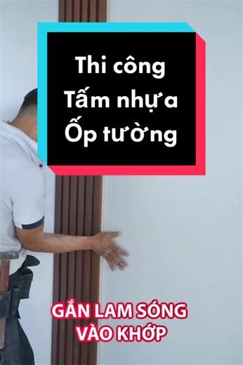 Thi công tấm nhựa ốp tường, #lámongkosmos, #tamopnano #thicong #thicongnoithat #huongdan #hoikosmos #xuhuong #diy