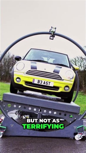 Race Car Driven Upside Down: Terrifying & Crazy Gravity Defying Stunt! #shorts