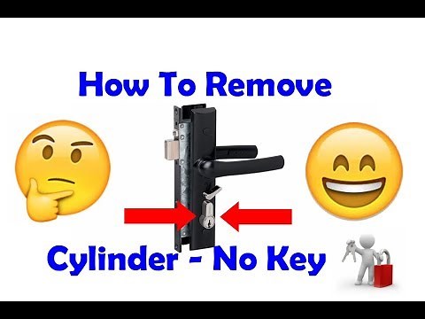 Remove Screen Door Cylinder - without a key