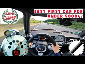 2008 MINI COOPER 120HP TOP SPEED ON GERMAN AUTOBAHN❗️BEST FIRST CAR? LIGHT AND QUICK 🏎