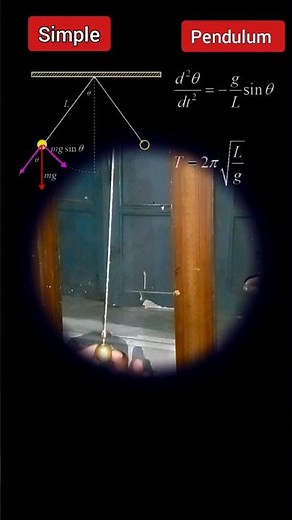 Simple 🤔 Pendulum formula physics practical find g time period #experiment #sciencefun #shorts
