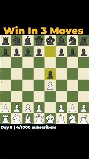 3 Moves Checkmate #chess # #chessgame