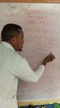 Working with Functions (f - g)(x)