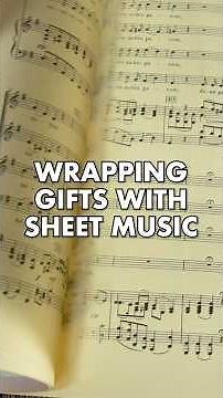 Wrapping Gifts with Sheet Music 🎶