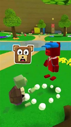 I fight a turtle #bear #minecraft #roblox #shorts