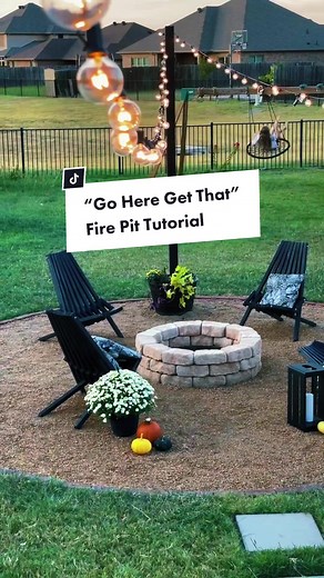 Go here get that Fire Pit Tutorial! #diyfirepit #myfinALLYmoment #outdoorliving #tutorial