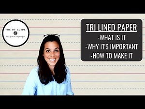 Tri-Lined Paper - What is it, Why it's important + How to make it
