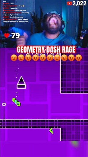 I played Geometry Dash Until It Made Me Rage.. #geometrydash #shorts