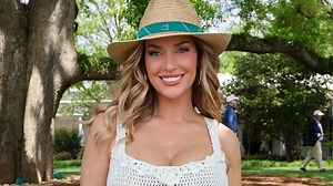 Paige Spiranac embraces new role as golf reporter at Grass League Summer grind