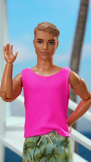 My job? It’s just beach. 😎🐬 #Barbie #Ken #BeachVibes