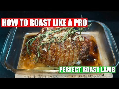 Roast Lamb - How to Roast lamb - Oven Roast Lamb Joint - Homemade Gravy
