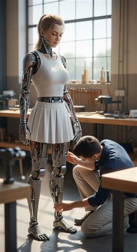 Humanoid robot malfunction during motion test Watch this unexpected glitch #robotics #AI #technology