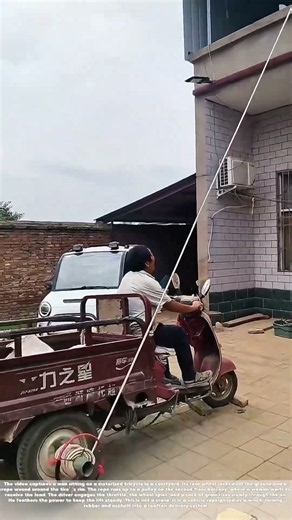 Wheeling the Load: How a Tricycle’s Hub Becomes a Rooftop Hoist