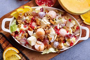 Fruit & Nut Salad Recipe | Healthy Salad with fruit and nut