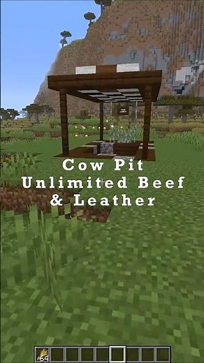 Cow Pit Using Entity Cramming Tutorial #minecraft #minecraftbuilding #minecraftshorts