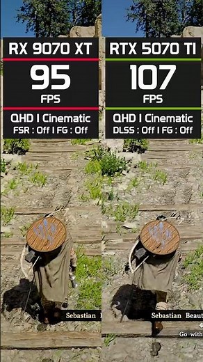 RX 9070 XT vs. RTX 5070 TI : Crimson Desert FPS Test! #shorts