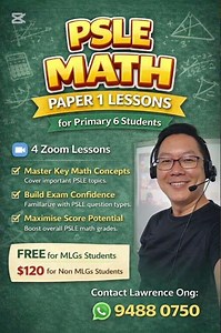 PSLE Math Paper 1 Lessons