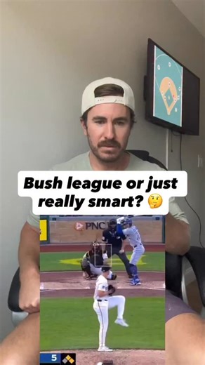 Bush league or just really smart? But wasn’t it an infield fly? In this situation there’s runners on first and second no body out and so it’s a great sac bunt situation to get the runners over to try and stay out of the double play. However the ball was popped up in front of the catcher. Now this is legal and not an infield fly because the infield fly rule does not pertain to bunts or line drives. So the catcher made a smart high baseball iq play and let it drop, knowing the runners weren’t goin