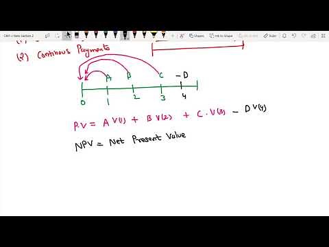 6.) CM1 Chapter 7 - Continuous payment streams and their present values