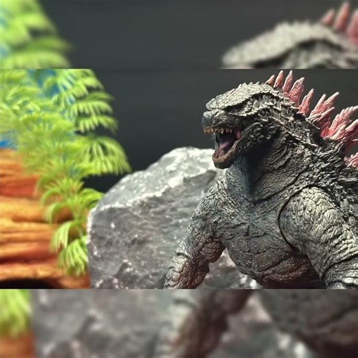 Godzilla Meets D-Rex.... #stopmotion #godzillaxkongthenewempire #godzilla #jurassicworld