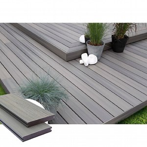 [Hot Item] Skin-Friendly Outdoor Wood Plastic Composite Deck Boards Wood Texture 3D Embossed Flooring WPC Composite Decking