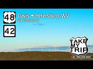 Scenic West Virginia Corridor H, US 48, from Davis to Petersburg, West Virginia, a drive in 4K