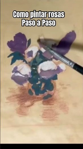 How to paint roses STEP by STEP