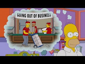 Homer Bankrupting a Pizza Hut