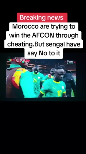 Morocco are trying to win the AFCON through cheating.But sengal have say No to it.Les Marocains ehhhh#breakingnews @BEROL 🇨🇲