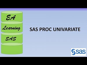 SAS PROC UNIVARIATE