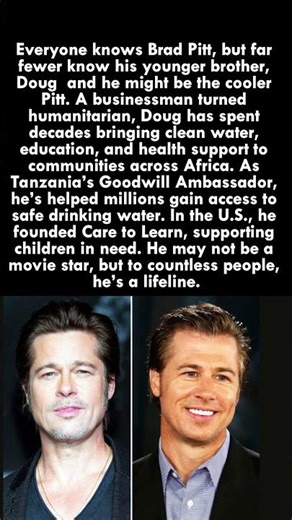 Brad Pitt’s Brother… and the Real Hero 🌍✨