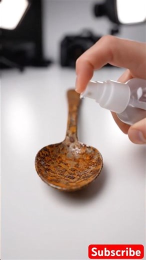 Rusty Spoon vs Alien Acid 😮‍💨 #shorts #short #shortvideo #restoration