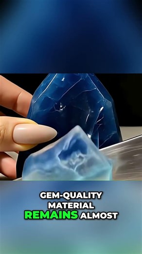 Benitoite: Rare Gemstone's Unique Formation Explained #shorts