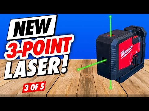MILWAUKEE 3 POINT PLUMB BOB LASER // USB RECHARGEABLE #3619-21 // VERY FAST & ACCURATE!!