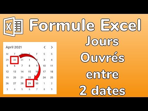 Excel - Calculer le nombre de jours ouvrés entre 2 dates - NB.JOURS.OUVRES et NB.JOURS.OUVRES.INTL